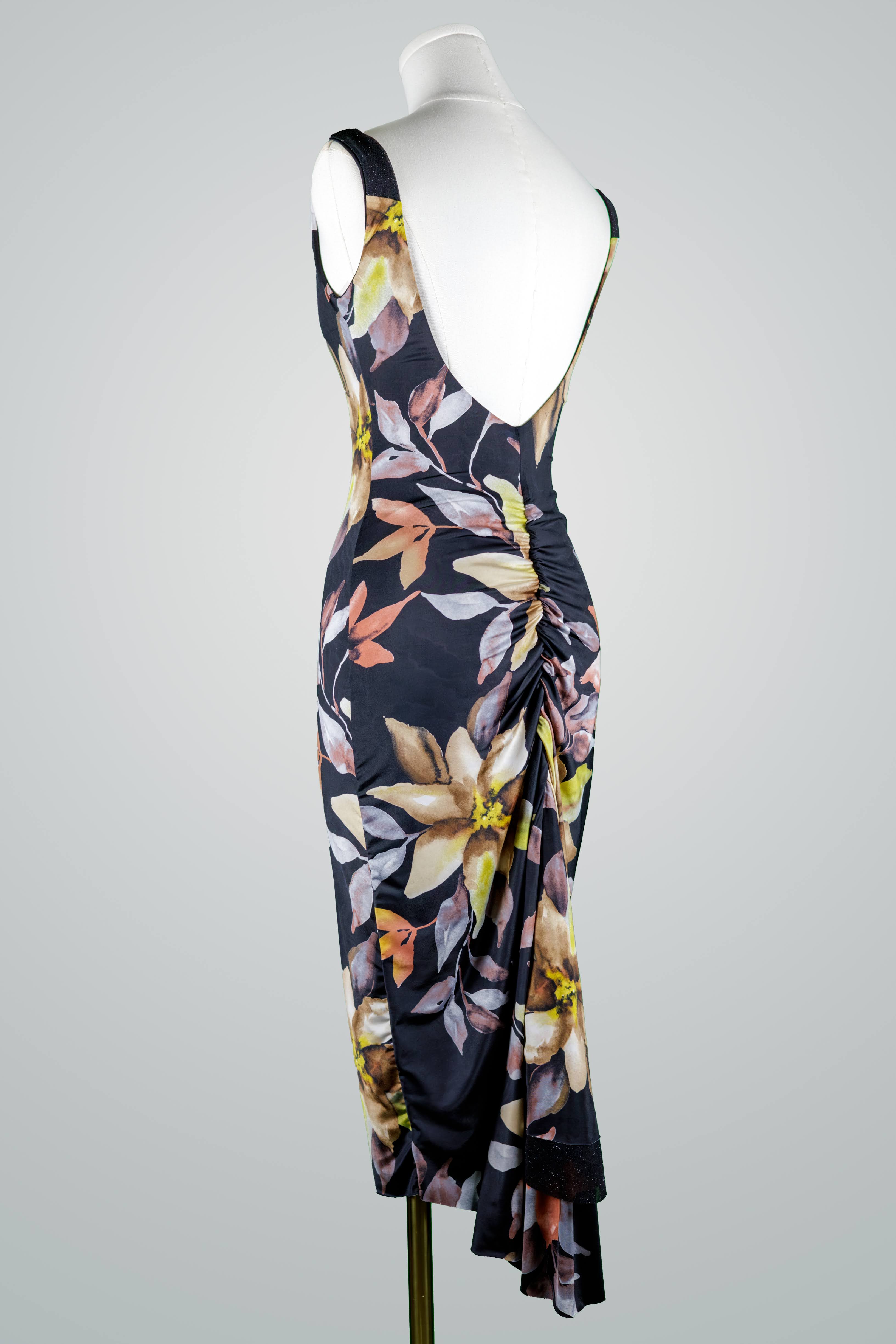 Floral Gaze Panel Dress