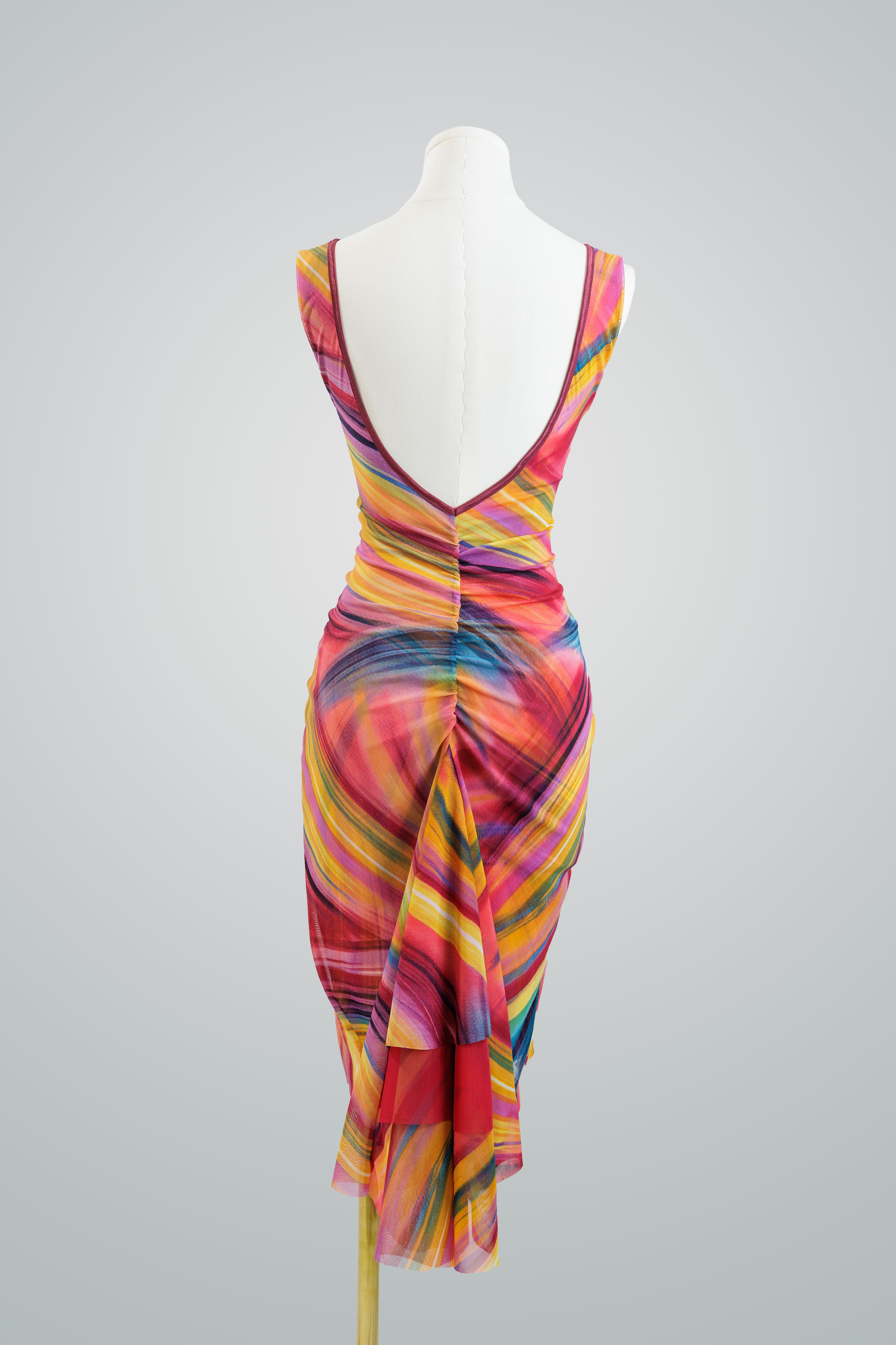 Aura Mesh Panel Dress