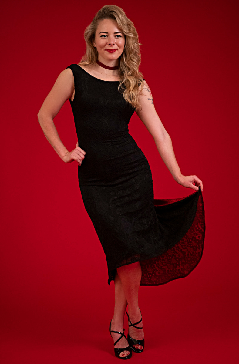 Gala Fishtail Lace Dress - Image 4