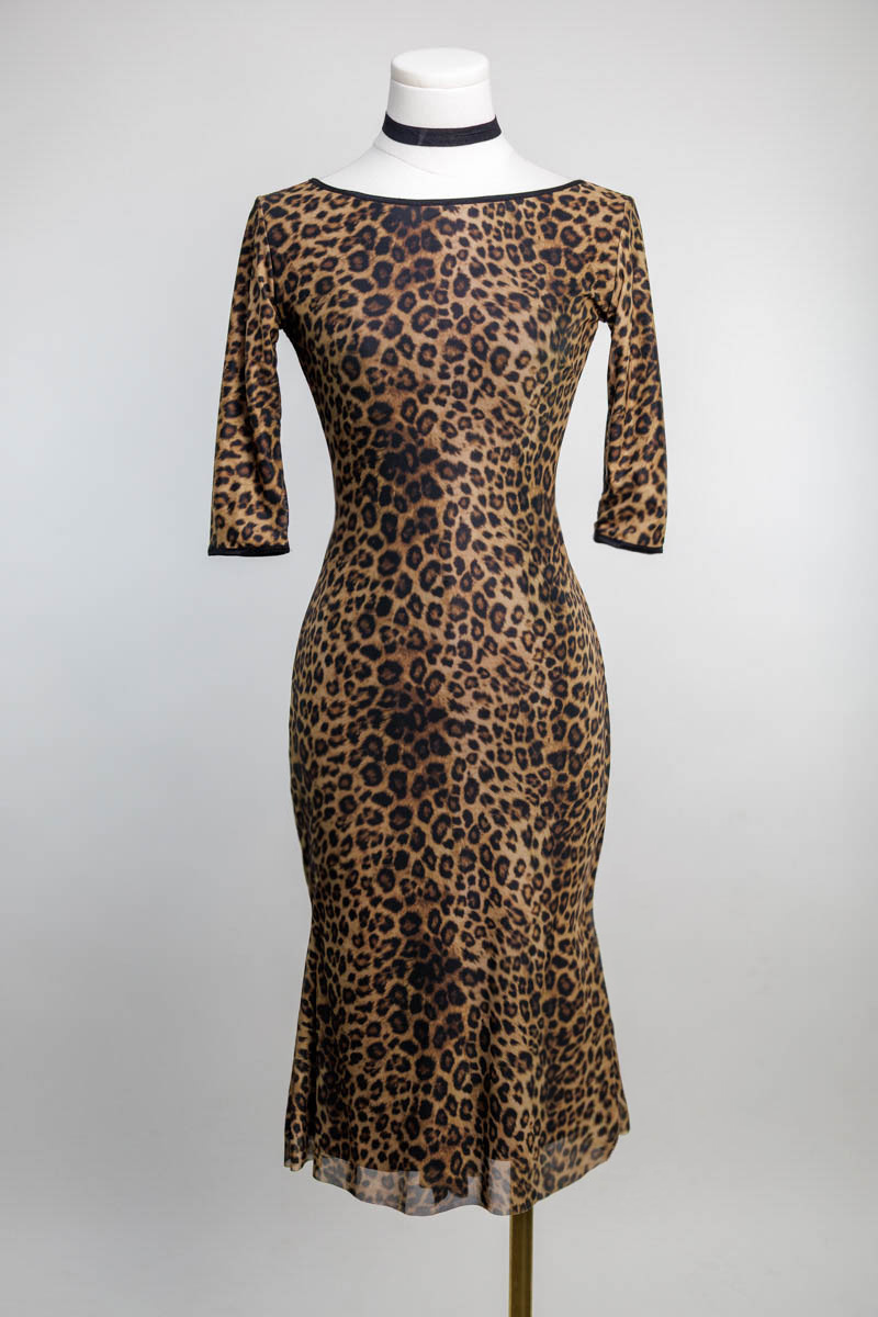 Animal Print Low Back Dress - Image 2