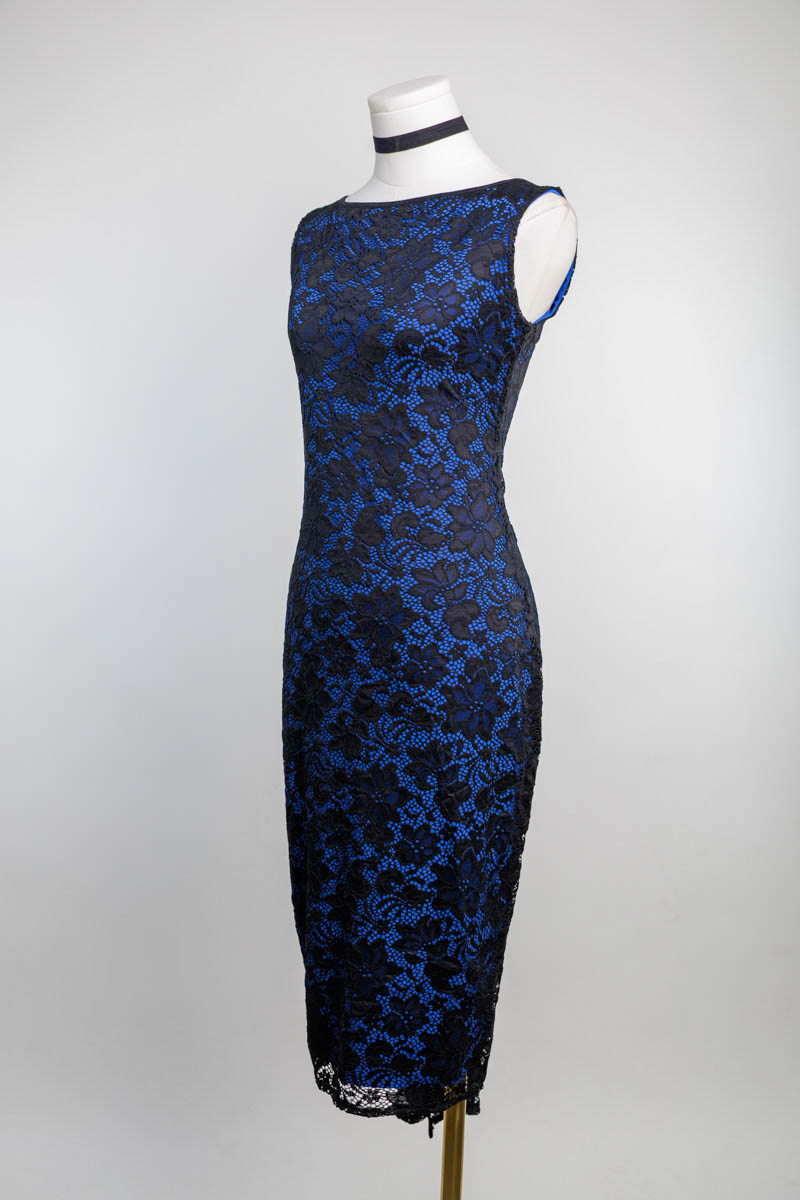 Agata Black Lace Dress - Image 3