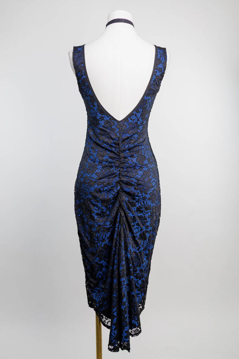 Agata Black Lace Dress - Image 2