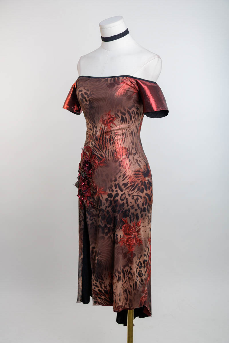 Shine On Animal Print Dress - Image 2