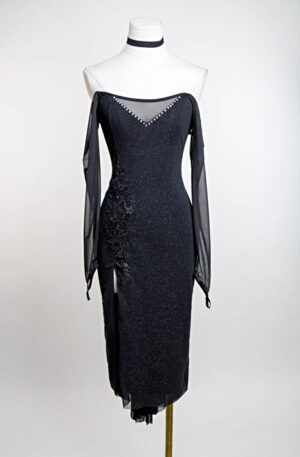 Crystal Ball Off Shoulder Dress