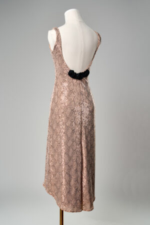 Metallic Animal Print Dress